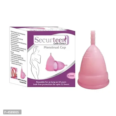 Reusable Silicone Menstrual Cup For Women With Storage Pouch 23Ml (Small)-thumb0