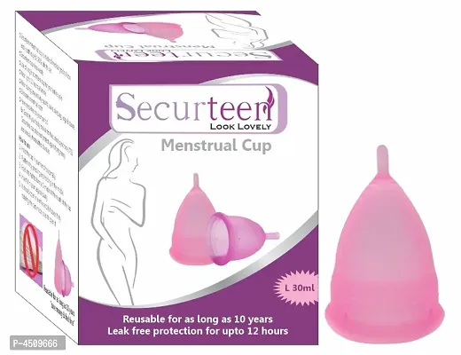 Reusable Silicone Menstrual Cup For Women With Storage Pouch 30Ml (Large)-thumb0