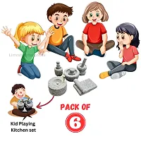 Limrah Stone Miniature Kitchen Set for Kids (Set of 5), Combo pack ,Pooja and Grahapravesam, Traditional Home, Grinding Stone - Make Your Littles Time Full Fun-Filled - Kitchen Playsets ,Miniature( Mi-thumb3