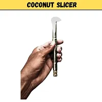 Strong Iron Rods Coconut Slicer | Breaker | Opener | Cutter | Peeler | Cracker | Chopper | Iron Rod Material | Traditional Kitchen kit | Coconut Tools Essential for Every Kitchen | coconut scraper-thumb2