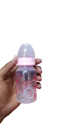 Limrah Baby feeding bottle , Born Baby bottle Anti-Colic Slim Neck Essential Baby Feeding Bottle 250 ML  125 ML (Combo)-thumb2
