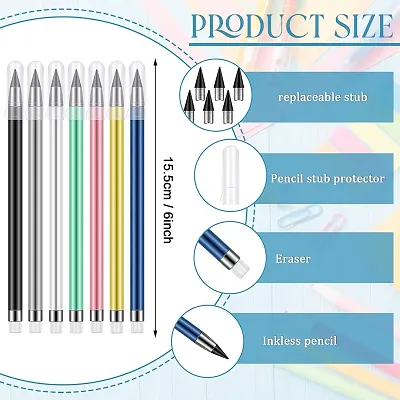 Buy BWOGUE Inkless Pencil Set-4 Infinity Metal Pencil with Nibs-2 Pencil  Case for Infinite Never Ending Pencil, Everlasting Pen Pencil Inkless Pen  Pencil Replaces 100 Wooden Pencils Never Sharpen Pencil - Lowest