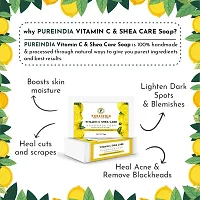 Pureindia Handmade Vitamin C Shea-Care Anti-Pigmentation Nourishing Bathing Soap- For Face And Body,(With Lemon  Orange) 75gm each(Pack of 5) All Skin Type-thumb4