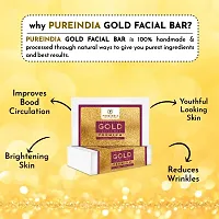 Pureindia Handmade Gold Facial Bar |For Golden Glow On Face-|Ayurvedic | 100gm | All Skin Type. Pack Of 1,For,for Luminous and Radiant Complexion |Machine can not Make It|-thumb3