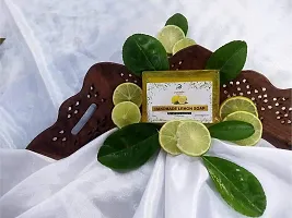 PUREINDIA HANDMADE HERBAL LEMON SOAP, 100gm each(Pack of 3-thumb2