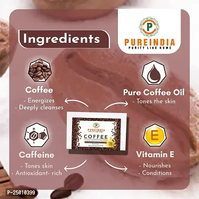 PureIndia Handmade Coffee Daily Bathing Bar| for Reduces Tanning  Pigmentation,Dark Spots-Minimizes Open Pores-Removes Impurities, 100-gm Pack of -3-thumb5