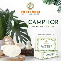 Pureindia Handmade Camphor Soap for All day freshness-Pack of 5-thumb1