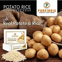 PureIndia Potato Rice Soap Handmade for Reduces Tanning  Pigmentation,Dark Spots-Minimizes Open Pores-Removes Impurities, 75gm Pack of -1-thumb3