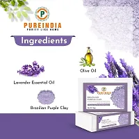 Pureindia Ayurveda Handmade Brazilian Purple Clay Luxury Soap with Olive Oil for Skin Lustrous and Shine.-thumb4