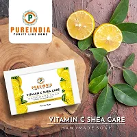 Pureindia Vitamin C Bathing Bar with Shea-care(Lemon,Orange,Shea-butter) For All Skin Type,Pack of 3-thumb1