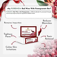 PureIndiaHandmade Red wine Daily Bathing Bar for Reduces Tanning  Pigmentation,Dark Spots-Minimizes Open Pores-Removes Impurities, 100-gm Pack of -3-thumb2