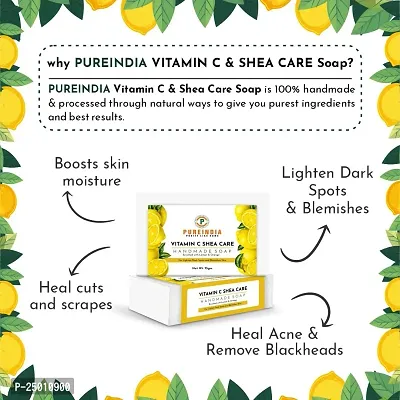 Pureindia Vitamin C Bathing Bar with Shea-care(Lemon,Orange,Shea-butter) For All Skin Type,Pack of 3-thumb5