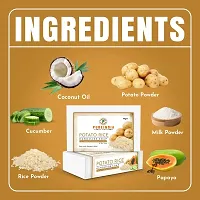 PureIndia Potato Rice Soap Handmade for Reduces Tanning  Pigmentation,Dark Spots-Minimizes Open Pores-Removes Impurities, 100gm Pack of -2-thumb1