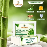 PureIndia Handmade Aloevera Herbal Bathing Bar Healthy Skin | Hydrate Skin |Removes Scar  Adds Shine | 100gm -Pack Of -3-thumb4