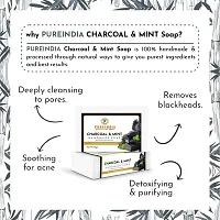 Pureindia Handmade Charcoal-Mint Bar For Anti-Pollution  Deep Cleansing,75gm-Pack of 3-thumb2