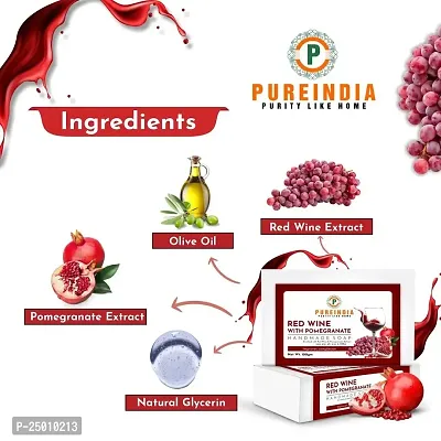 PureIndiaHandmade Red wine Daily Bathing Bar for Reduces Tanning  Pigmentation,Dark Spots-Minimizes Open Pores-Removes Impurities, 100-gm Pack of -3-thumb5