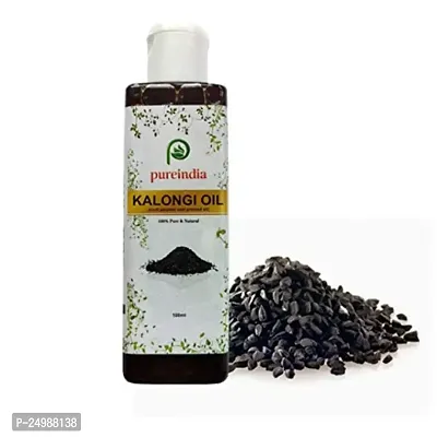 PureIndia 100% Pure Black Seed (kalonji) Oil For Fast Hair Growth, Cold Pressed oil for Skin Toning, Hair Growth  Joints Massage - 100ml