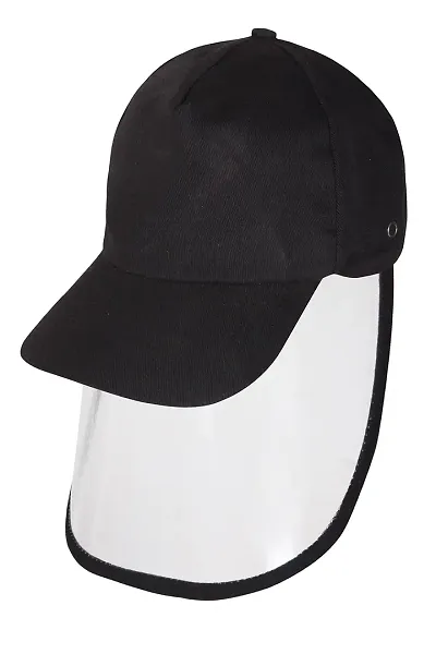 Cocoon Organics Cap-Shield For Parents, Cotton Cap With Detachable Faceshield Cover For Complete Face-Protection