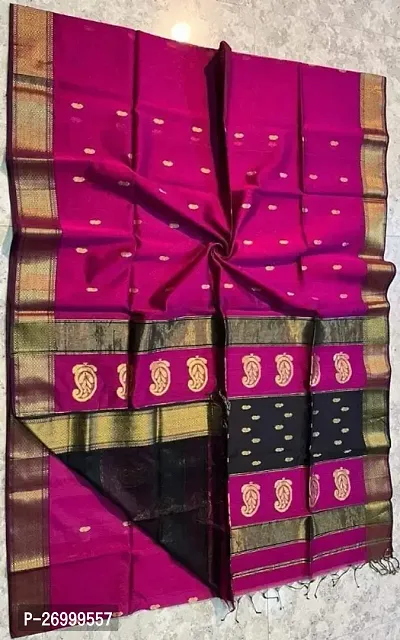 Classic Cotton Silk Saree with Blouse piece for women