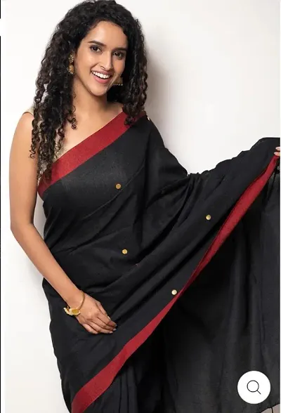 Attractive Cotton Saree with Blouse piece