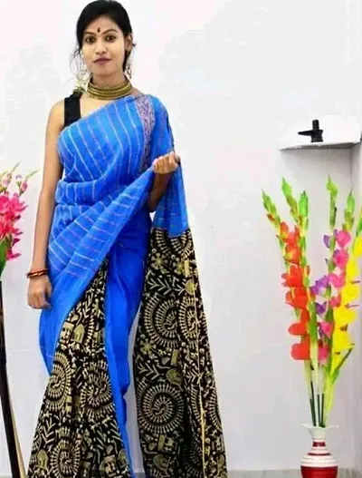 Khesh Cotton Printed Sarees