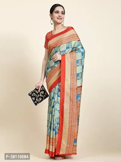 Beautiful Chiffon Woven Design Sarees With Blouse Piece-thumb0