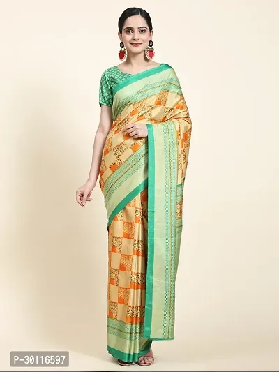 Beautiful Chiffon Woven Design Sarees With Blouse Piece-thumb0