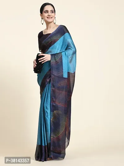 Stylish Chiffon Printed Sarees With Blouse Piece