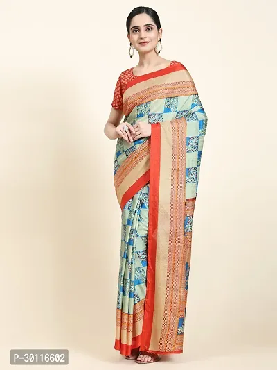 Beautiful Chiffon Woven Design Sarees With Blouse Piece-thumb0