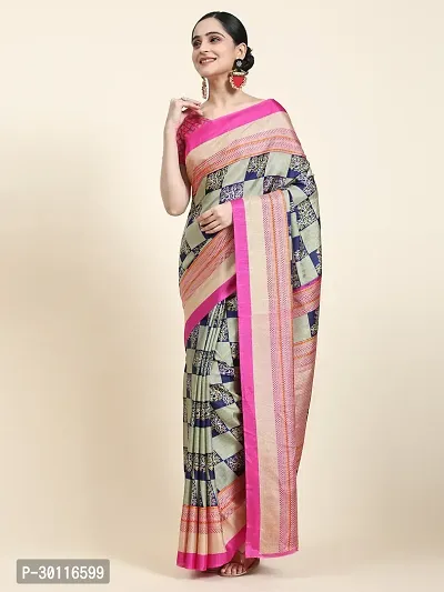 Beautiful Chiffon Woven Design Sarees With Blouse Piece