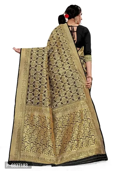 Beautiful Art Silk Saree with Blouse piece-thumb4