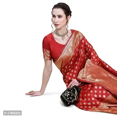 Classic Saree with Blouse piece For Women-thumb3