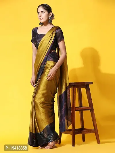 Fancy Georgette Saree with Blouse Piece for Women-thumb3