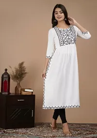 Beautiful Cotton Silk Stitched Embroidered Kurta for Women-thumb2