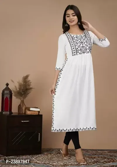 Beautiful Cotton Silk Stitched Embroidered Kurta for Women-thumb3