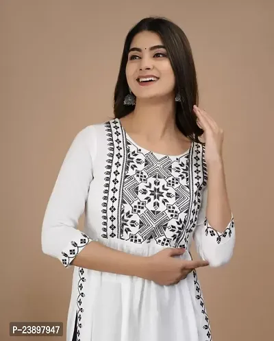 Beautiful Cotton Silk Stitched Embroidered Kurta for Women-thumb4