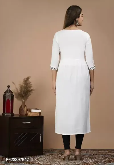 Beautiful Cotton Silk Stitched Embroidered Kurta for Women-thumb2