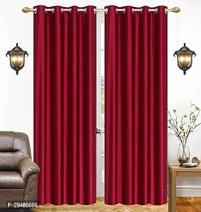 Rustic Roots Decor Long Crush  Window  Curtain 5 Ft X 4 Ft (set of 2)