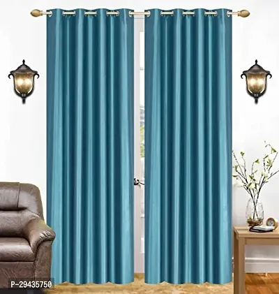 Rustic Roots Decor Long Crush Door Curtain  Curtain 7 Ft X 4 Ft (set of 2)