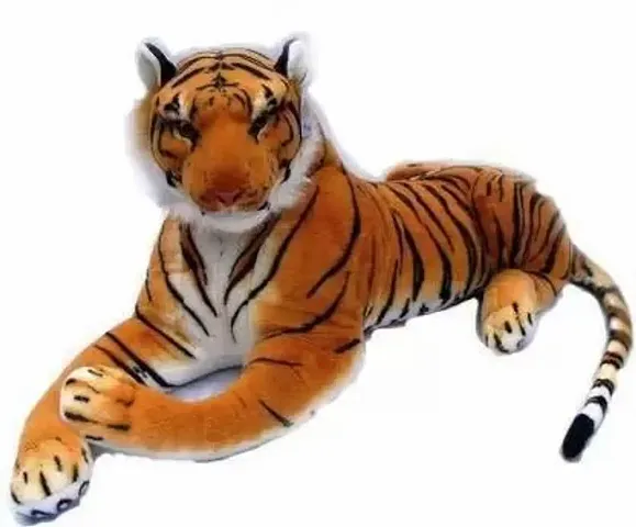 Turtuls Group Small Animal Tiger from Playing Bay (Childers) and Home Decor Premium Material Quality Soft Toy Tiger Lion Deer Wild Animal Organic Stuffed Animals