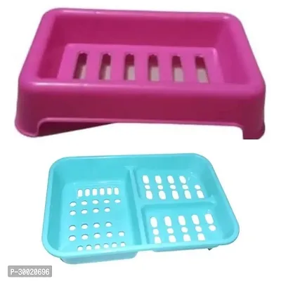 2 Pcs Plastic Soap Case Holder Container Box Home Outdoor Hiking Camping Travel-thumb0