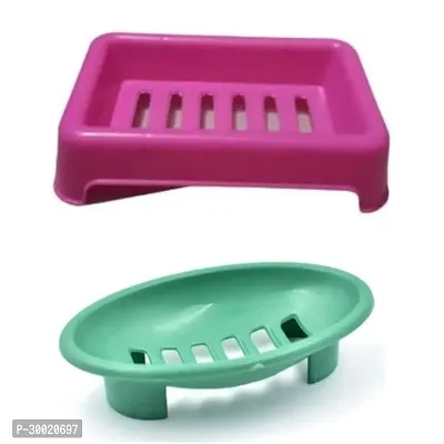 2 Pcs Plastic Soap Case Holder Container Box Home Outdoor Hiking Camping Travel