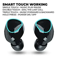 M10 TWS Bluetooth Earbuds Wireless Earbud, BT 5.3, HD Mic, 1800 Mah Powerbank, Stereo IPX7 Waterproof Wireless Earphoones (Black, In The Ear)-thumb3