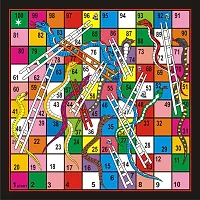 Ludo and Snake Ladder 15x15 Inches-thumb1