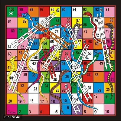 Ludo and Snake Ladder 15x15 Inches-thumb2