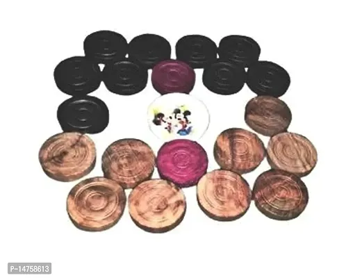 High Glossy Carrom Board Coins with Stricker and Powder-thumb0