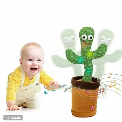 Cactus Dancing Talking Toy Plush Toy Wriggle  Singing Recording Repeat What You Say Funny Education Toys for Babies Children Playing Home Decoration-thumb0