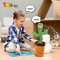 Cactus Dancing Talking Toy Plush Toy Wriggle  Singing Recording Repeat What You Say Funny Education Toys for Babies Children Playing Home Decoration-thumb1