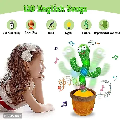 Cactus Dancing Talking Toy Plush Toy Wriggle  Singing Recording Repeat What You Say Funny Education Toys for Babies Children Playing Home Decoration-thumb2