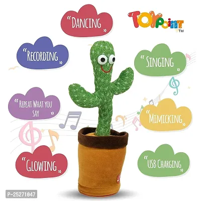 Cactus Dancing Talking Toy Plush Toy Wriggle  Singing Recording Repeat What You Say Funny Education Toys for Babies Children Playing Home Decoration-thumb3